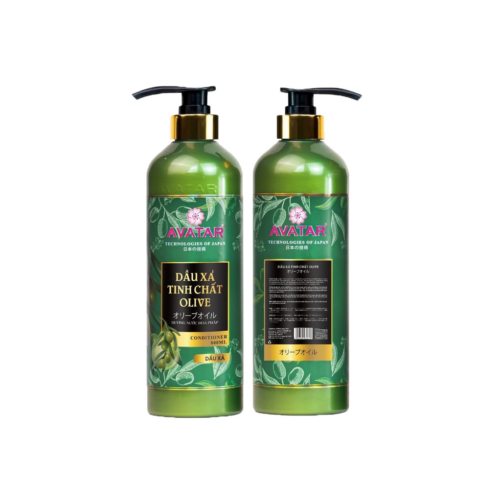 Dầu xả dưỡng mượt tóc Avatar tinh chất Olive giúp tóc bồng bềnh 800ml