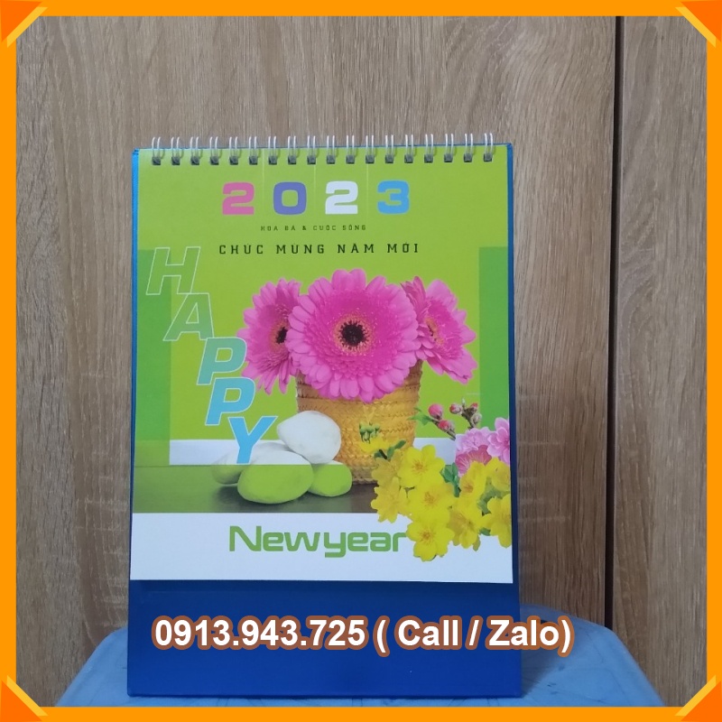 Lịch Để Bàn 2023 Chữ A- Mẫu Ngẫu Nhiên KHỔ 16.6X23CM [VPP Đức Phát]