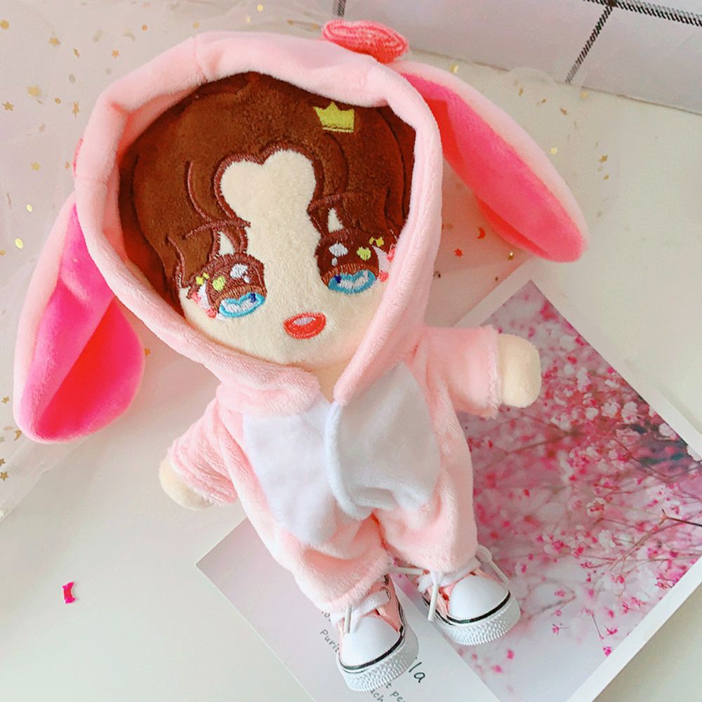 Áo liền quần thiết kế hoạt hình dễ thương dành cho thú nhồi bông hình nghệ sĩ thần tượng 20cm dùng làm đồ chơi/ quà tặng