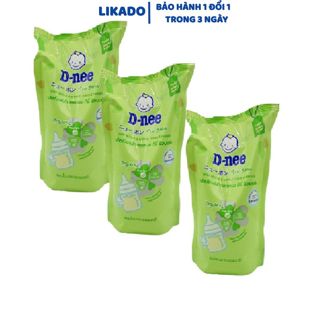 [LIKADO]Nước Rửa Bình Sữa Dnee 600ml