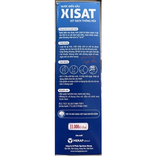 XISAT XỊT SẠCH THÔNG MŨI CHAI 75ML