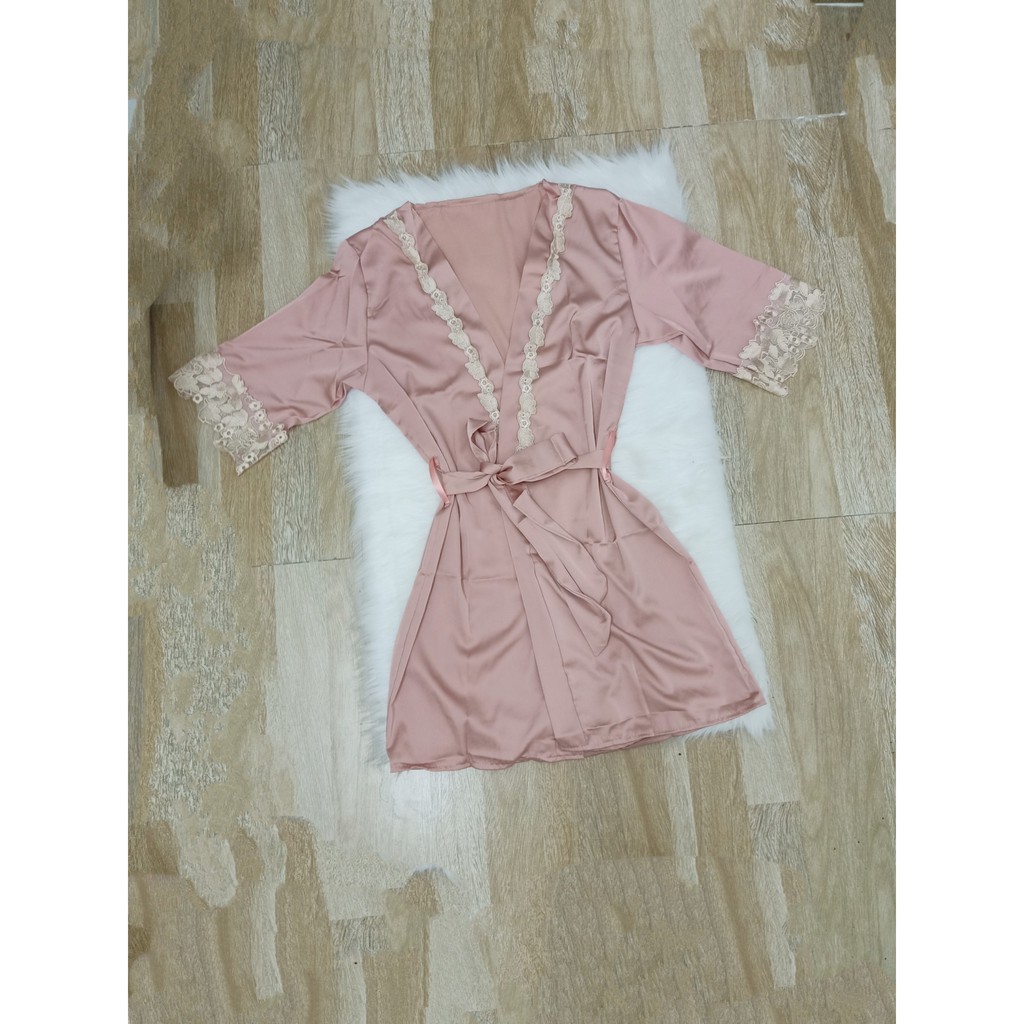 Áo choàng ngủ kèm đai lưng | BigBuy360 - bigbuy360.vn