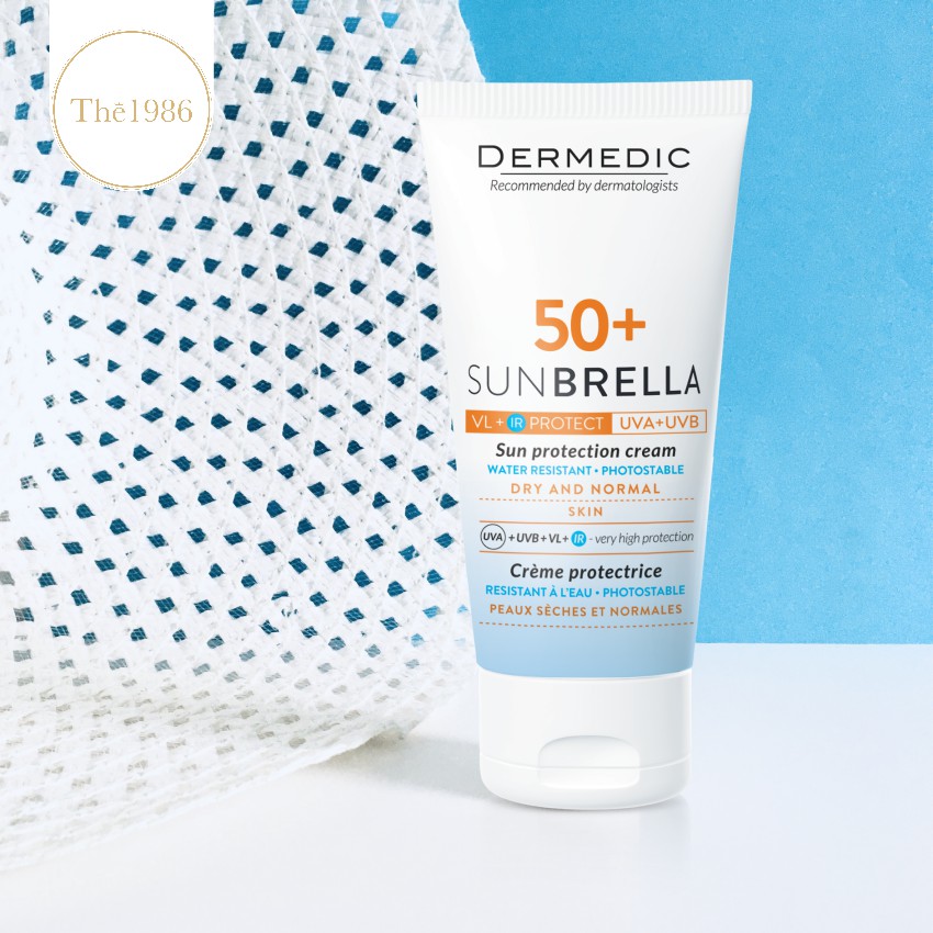 Kem chống nắng dành cho da khô Dermedic Sunbrella SPF 50+ Sun Protection Cream Dry And Normal Skin 50g