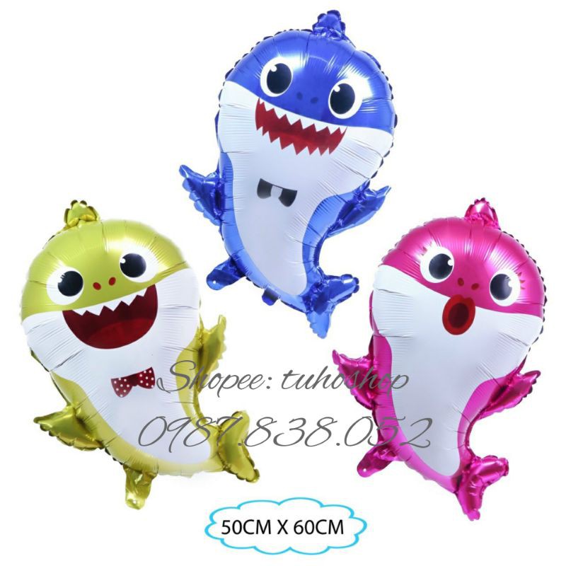 Bóng hình Baby Shark trang trí tiệc