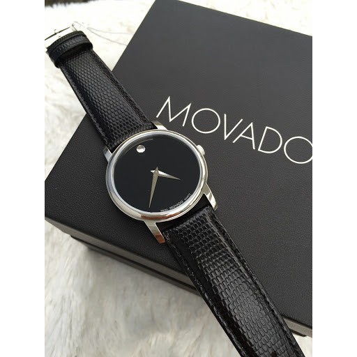 ĐỒNG HỒ NỮ MOVADO MUSEUM BLACK DIAL BLACK 2100002