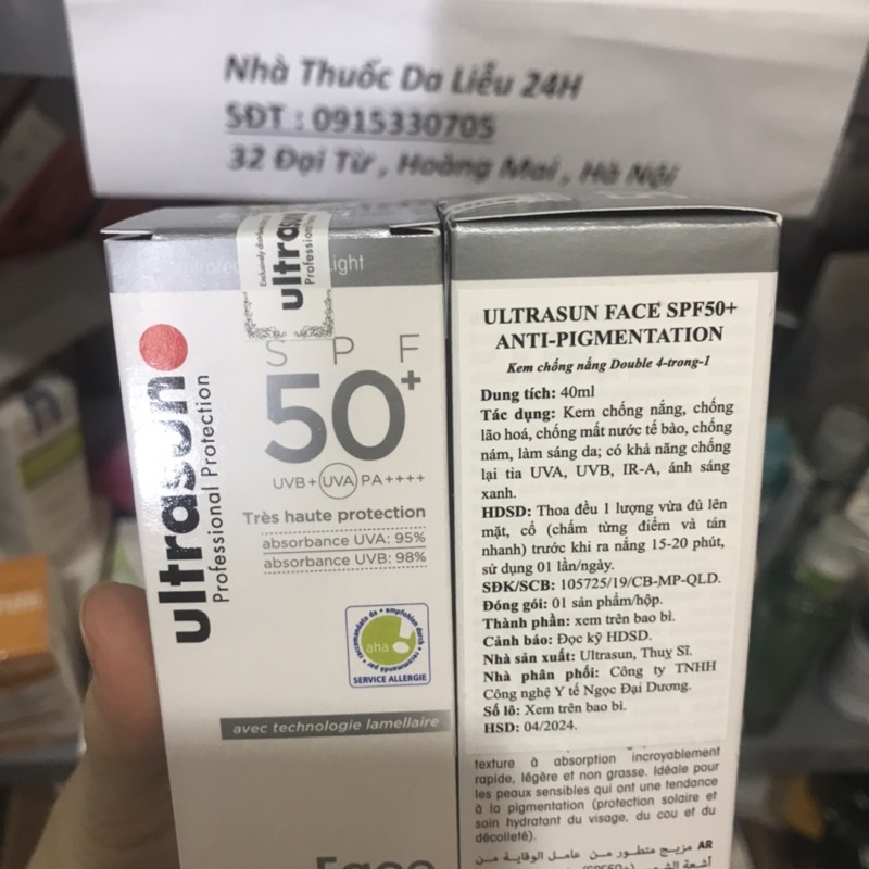 Kem chống nắng Ultrasun face Anti pigmentation spf50+