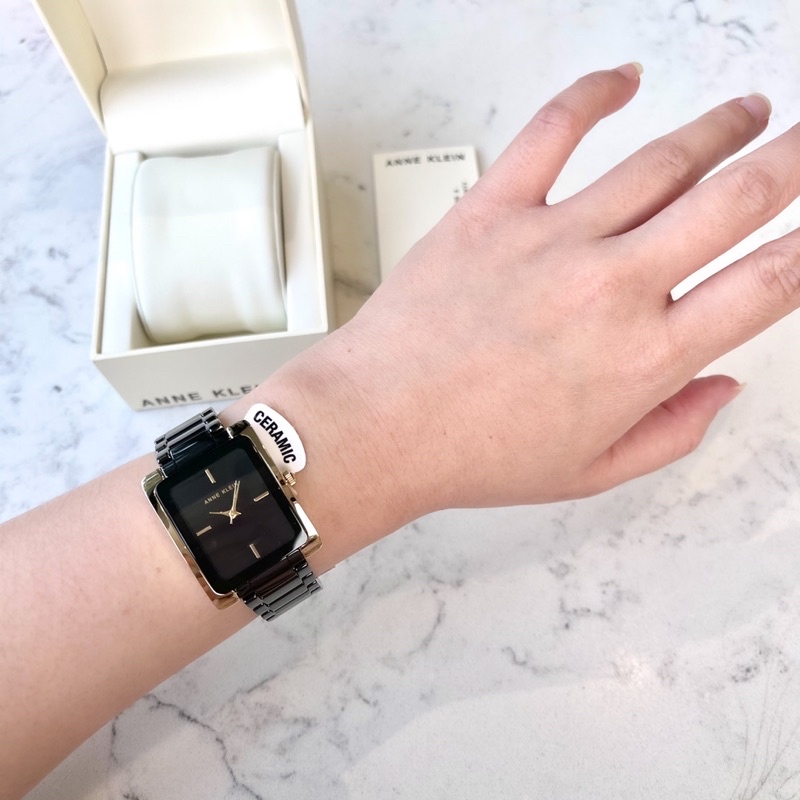 Đồng hồ ANNE KLEIN dây đá ceramic dành cho nữ model AK/2952BKGB