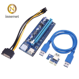 Cáp Chuyển Đổi Pci-E Riser 60cm Pci-E Riser1X16X Pci-E Usb3.0 009s
