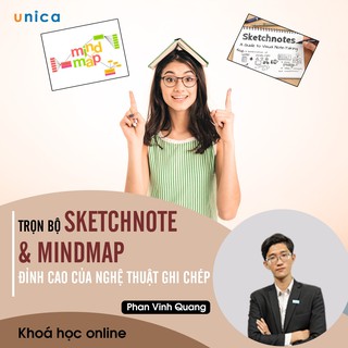 Toàn quốc- [E-voucher]- PHÁT TRIỂN CÁ NHÂN- Trọn bộ Sketchnote & Mindmap - Đỉnh cao của nghệ thuật ghi chép- UNICA.VN