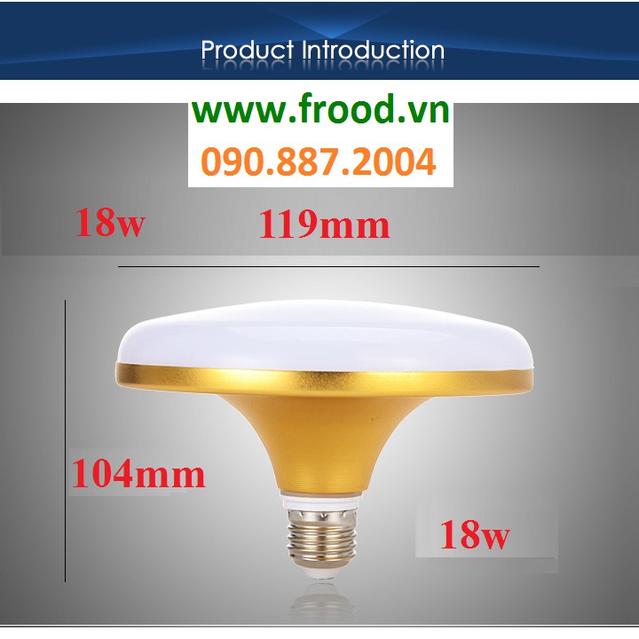 Bóng đèn LED UFO Gold 18W