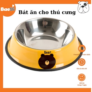 Bát ăn cho chó mèo BaeYi, khay đựng thức ăn cho mèo chó lớn, khay đựng nước thú cưng, phụ kiện thú cưng
