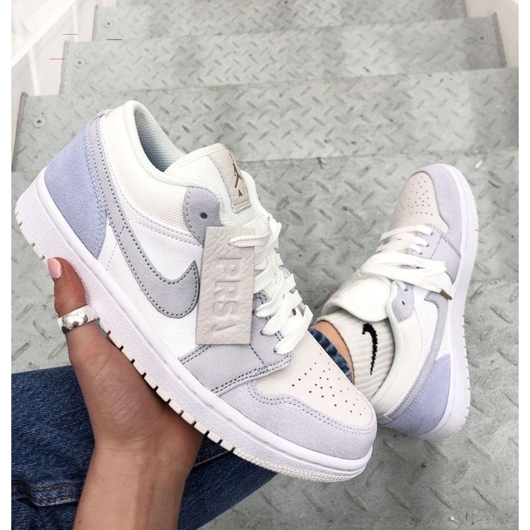 Giày Thể Thao Nam Nữ Siêu Nhẹ Cổ Thấp JD1, Nike Jordan 1 Low Paris Xám Trắng Da Cao Cấp Giá Rẻ | WebRaoVat - webraovat.net.vn