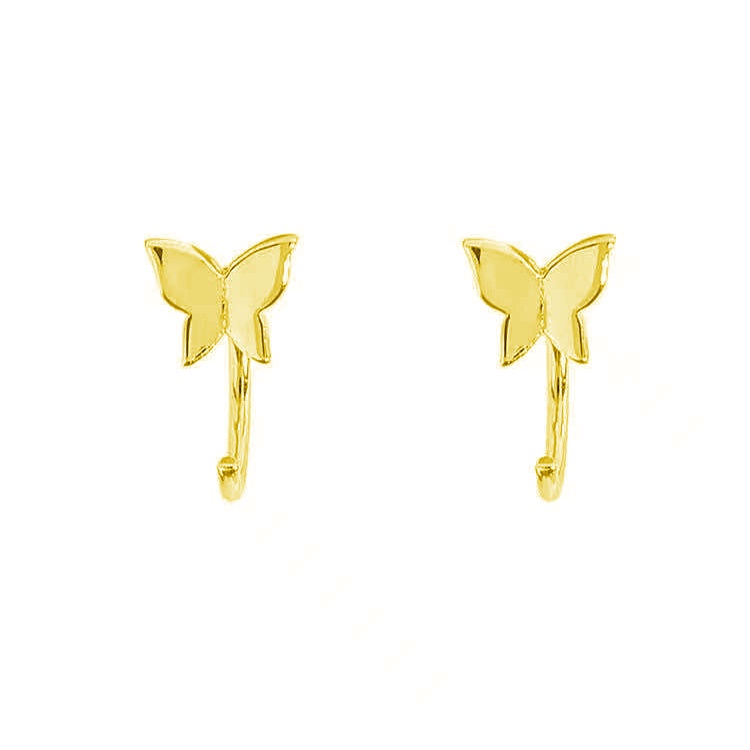 Bông tai mạ bạc 925 hình bướm nhỏ xinh xắn thời trang