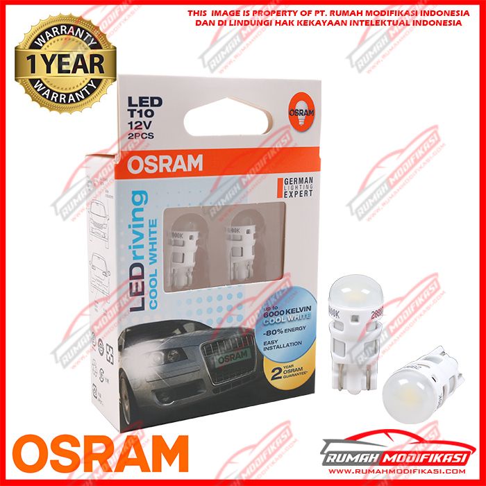 Đèn LED Osram - T10 - W5W - SENJA - WHITE (Khuyến mãi cửa hàng)