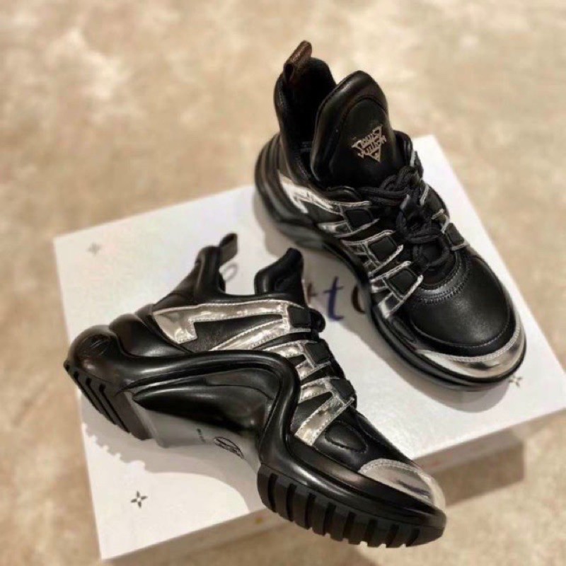 Giầy LV.đen bạc lai au chất lượng