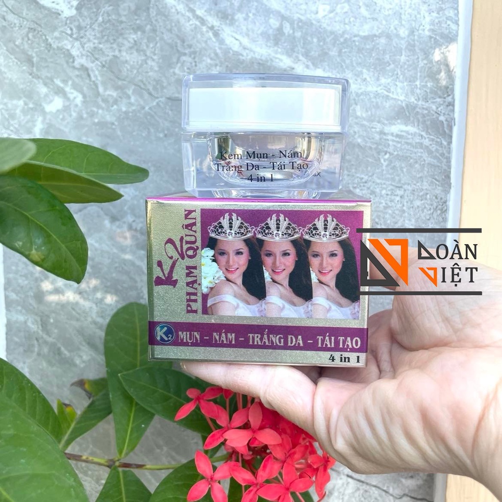 Kem FACE K2 -Trắng da, Chống Nắng, Liền sẹo, Giảm thâm nám, Tái tạo da, Chống dị ứng - Hiệu quả sau 7 ngày.Hàng Cty