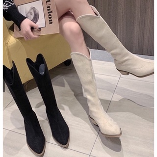 [ORDER] BỐT ĐÙI CAO BỒI NỮ DA LỘN MŨI NHỌN