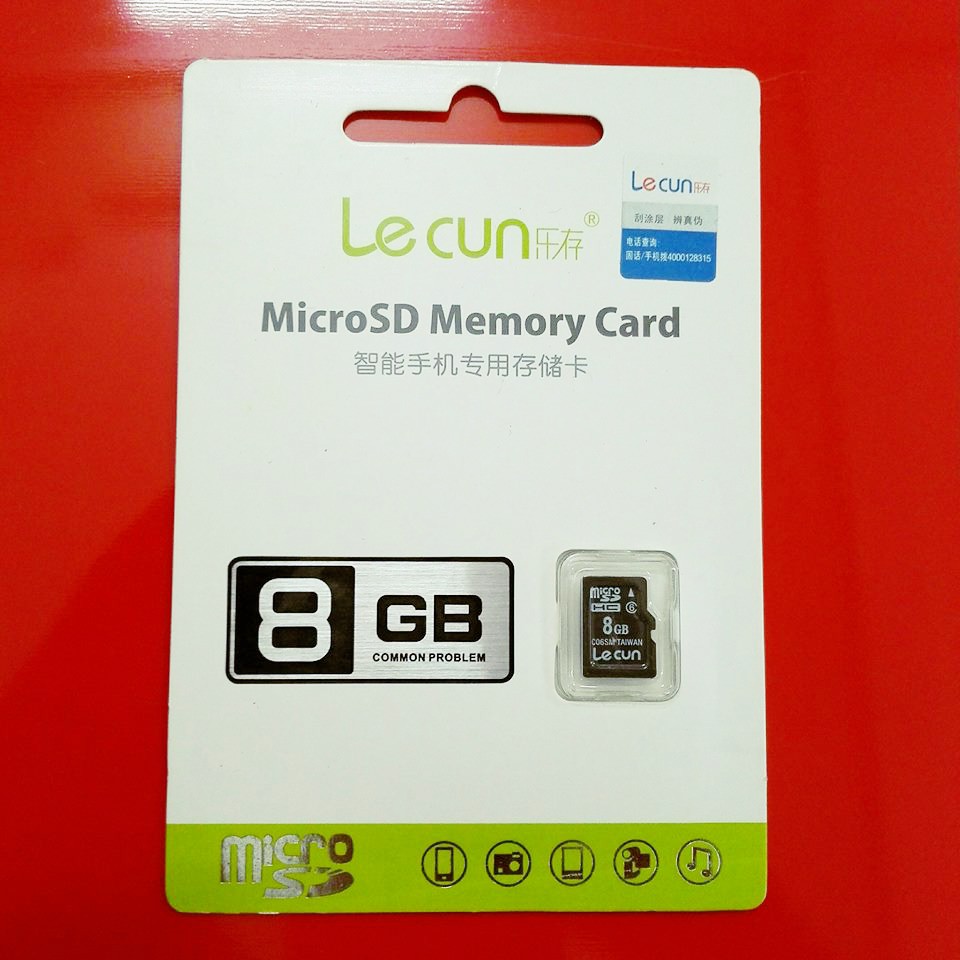 Thẻ Nhớ Loa Nghe Nhạc Micro SD 8GB Class 6 Chính Hãng Lecun (BH 36T)