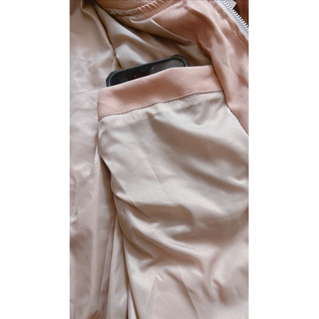 Áo khoác da lộn lót dù xịn sò kèm 1 túi trong