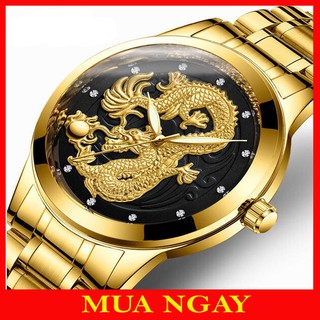 Đồng Hồ Nam Mặt Rồng Vàng Phiên Bản Doanh Nhân Đẳng Cấp
