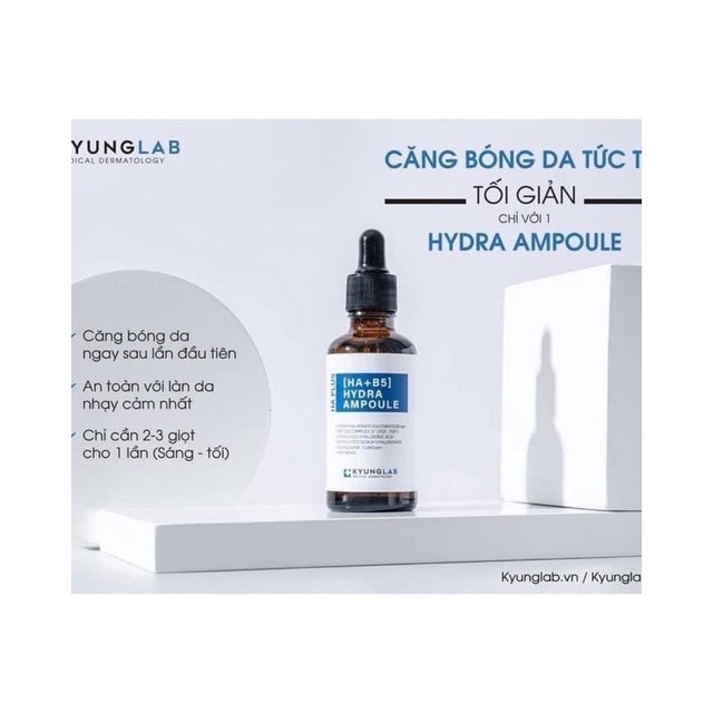 Serum Tinh chất HA Plus Hydra Ampoule B5 Kyunglab bảo vệ cấp nước căng bóng mịn màng trắng sáng