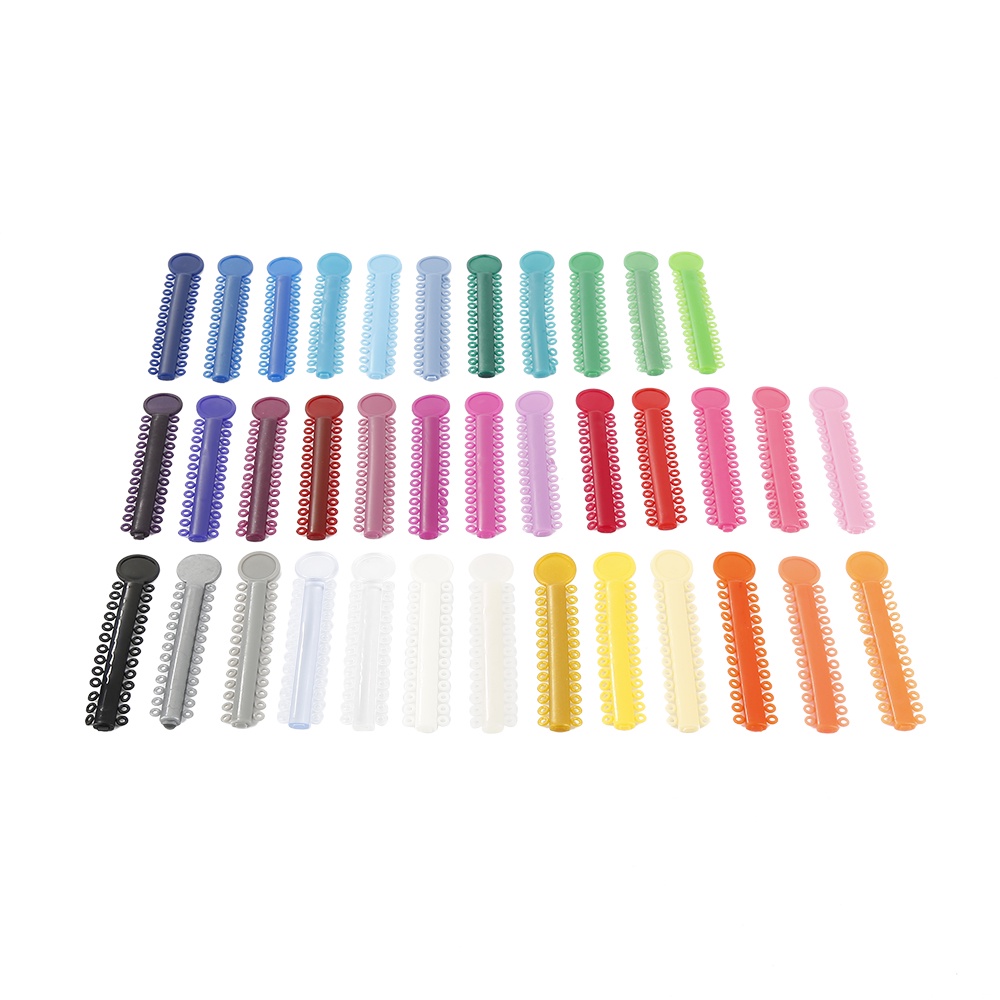 Set 40 Dây Thun Cao Su Đàn Hồi Nhiều Màu Sắc