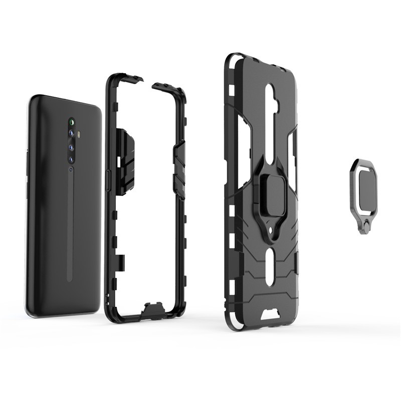 Ốp điện thoại chất liệu silicon PC + TPU cho Oppo Reno 2F