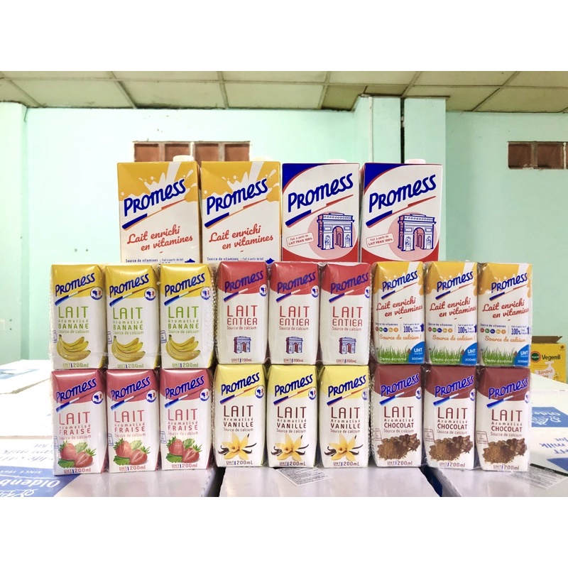 Sữa tươi Nguyên Kem Promess 1L - Sữa nhập khẩu Pháp