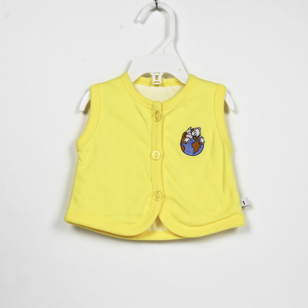 Áo GHI LÊ cotton MÀU Miatop cho bé sơ sinh đến 9kg/ Áo khoác ghile trẻ em