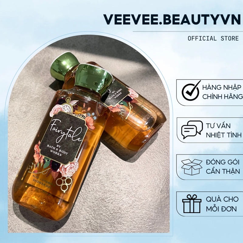 Shower Gel Fairytale 295ml - Sữa Tắm Dạng Gel Bath and Body Works BBW Hương Nước Hoa Nữ Thơm Lâu Body Mist