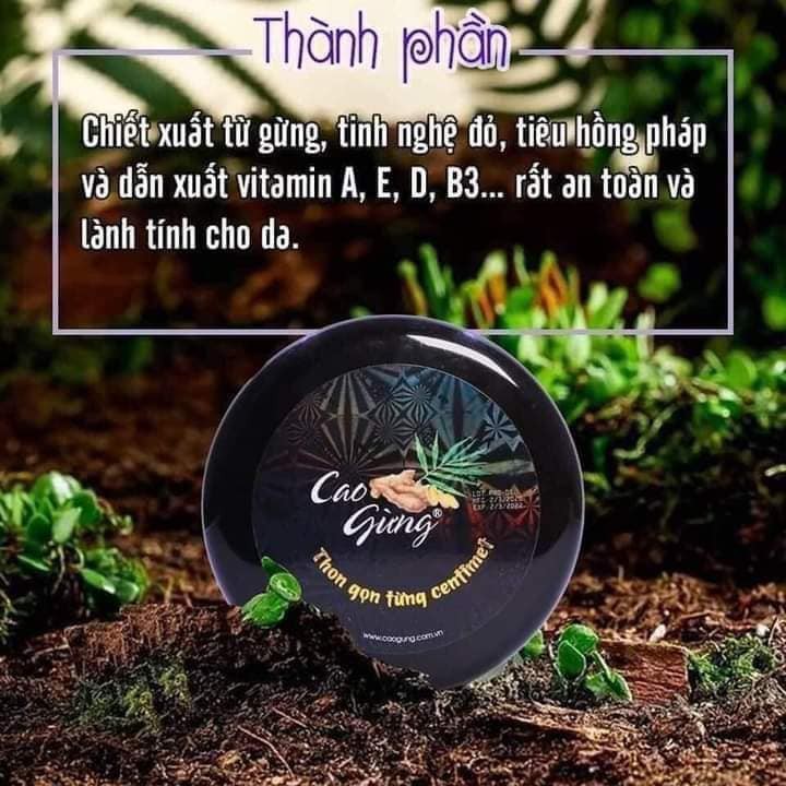 [100% CHÍNH HÃNG] Cao Gừng Tan Mỡ Bụng Thiên Nhiên Việt 250g