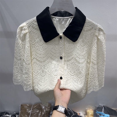 Áo Sơ Mi Phối Ren Thời Trang Mùa Hè Cho Nữ