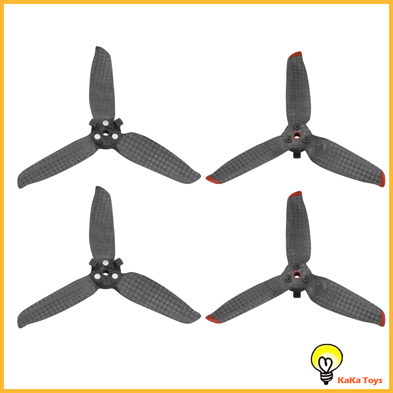 [KaKa Toys]Carbon Fiber Low-Noise Quick Release Propeller Props for DJI FPV Combo Drone Foldable Quadcopter