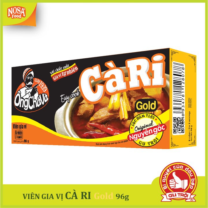 Viên gia vị Cà Ri Ông Chà Và Gold 96gr | BigBuy360 - bigbuy360.vn