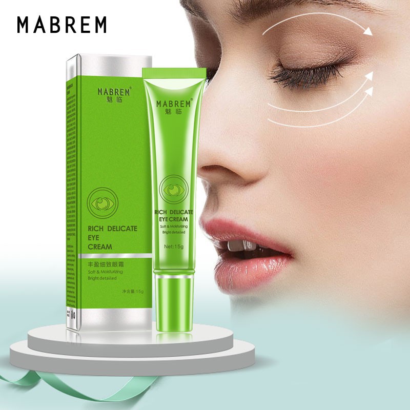 Kem dưỡng ẩm phục hồi quầng thâm mắt collagen MABREM collagen chống nhăn da + tinh chất dưỡng ẩm mắt vàng 22k trị bọng mắt và thâm quầng mắt