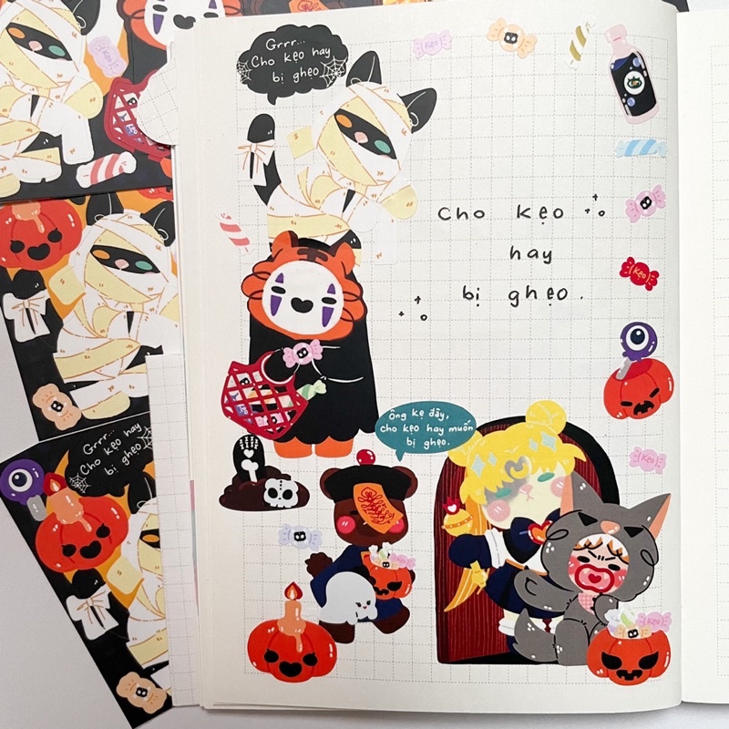 Bonghoanho_studio | Sticker | Nhãn dán chủ đề halloween