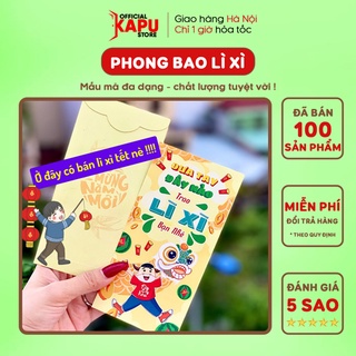 Bao lì xì tết 2021 giá rẻ, hồng bao mừng tuổi mới giấy C150