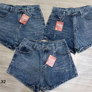Quần short jeans co giãn hình thật