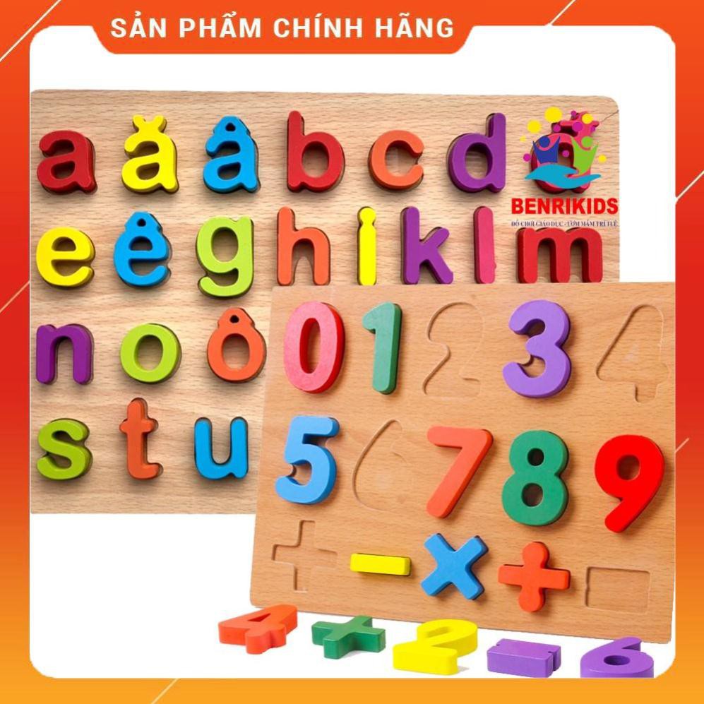 [Mã LIFETOYS1 giảm 30K đơn 99K] [RẺ NHẤT] Đồ Chơi Gỗ Bảng Chữ Cái,Số Và Phép Tính Nổi Bằng Gỗ Cho Bé Học Mà Chơi