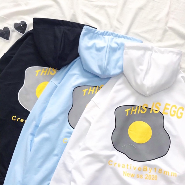 Áo Hoodie Zip Trứng Rán Ảnh Thật
