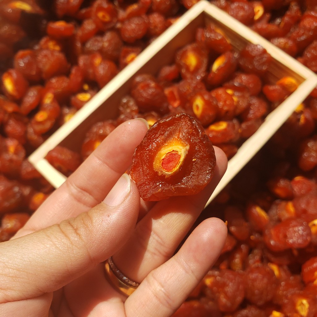 Mứt Đào Chẻ (Mứt Anh Đào) - Lon 500gr