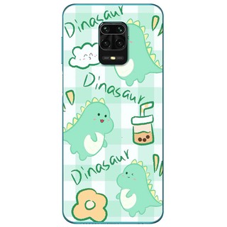 Ốp lưng Xiaomi Redmi Note 9, Note 9s, Note 9 Pro in hình Khủng long cute