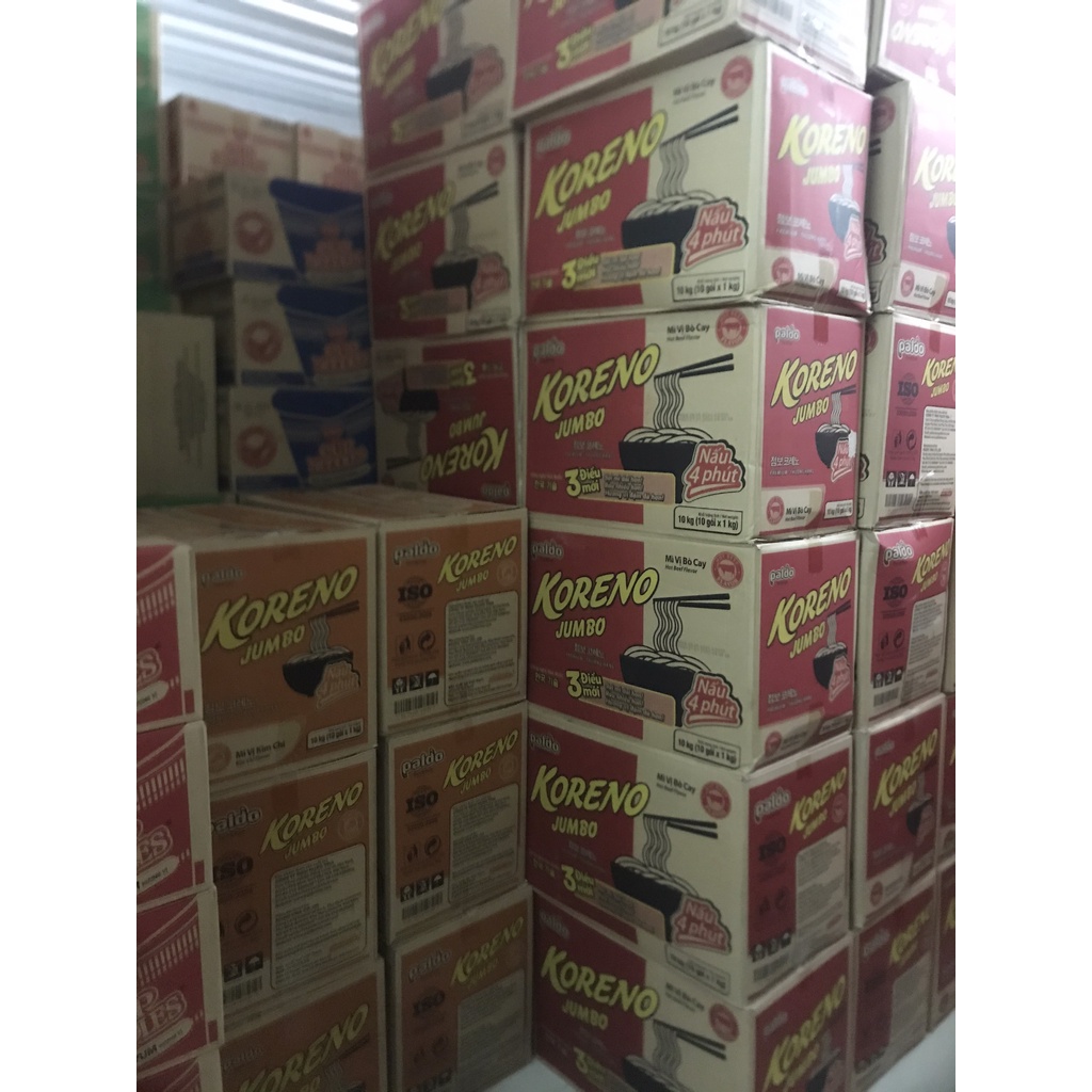 [Mã GROXUAN1 giảm 8% đơn 150K] Mì Hàn Quốc KORENO JUMBO vị Bò cay, vị Nấm, vị Kim Chi, vị Gà, vị Tôm | BigBuy360 - bigbuy360.vn