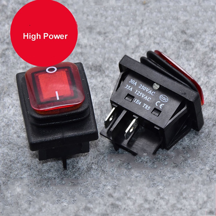 Công Tắc Bật Tắt KCD4 Chống Thấm Nước 30A 35A 4-pin 2-gear Dành Cho Máy Hàn Điện