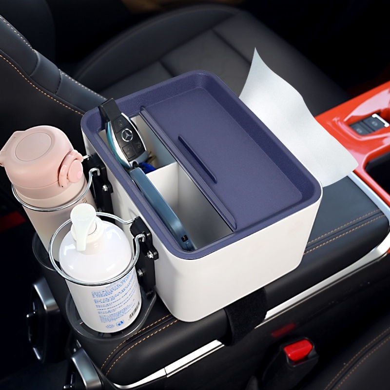 Hộp Đựng Đồ Dùng Đa Năng Gấp Gọn Gắn Chỗ Tỳ Tay Xe Hơi