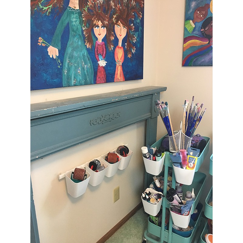 COMBO HỘP ĐỰNG BÚT MÀU CHO BÉ (1 THANH + 3HỘP + 5 móc) | BigBuy360 - bigbuy360.vn