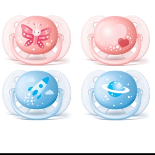 Ty ngậm siêu mềm Philips AVENT cho bé 0-6 tháng và 6-18 tháng SCF222/21