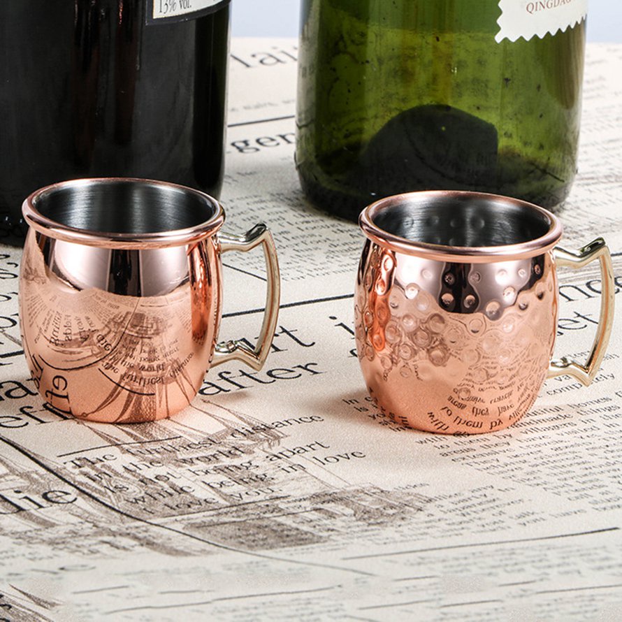 60ml Mini Hammered Moscow Mule Mug Espresso Mugs Shot Glasses Dễ thương 2oz Mugs