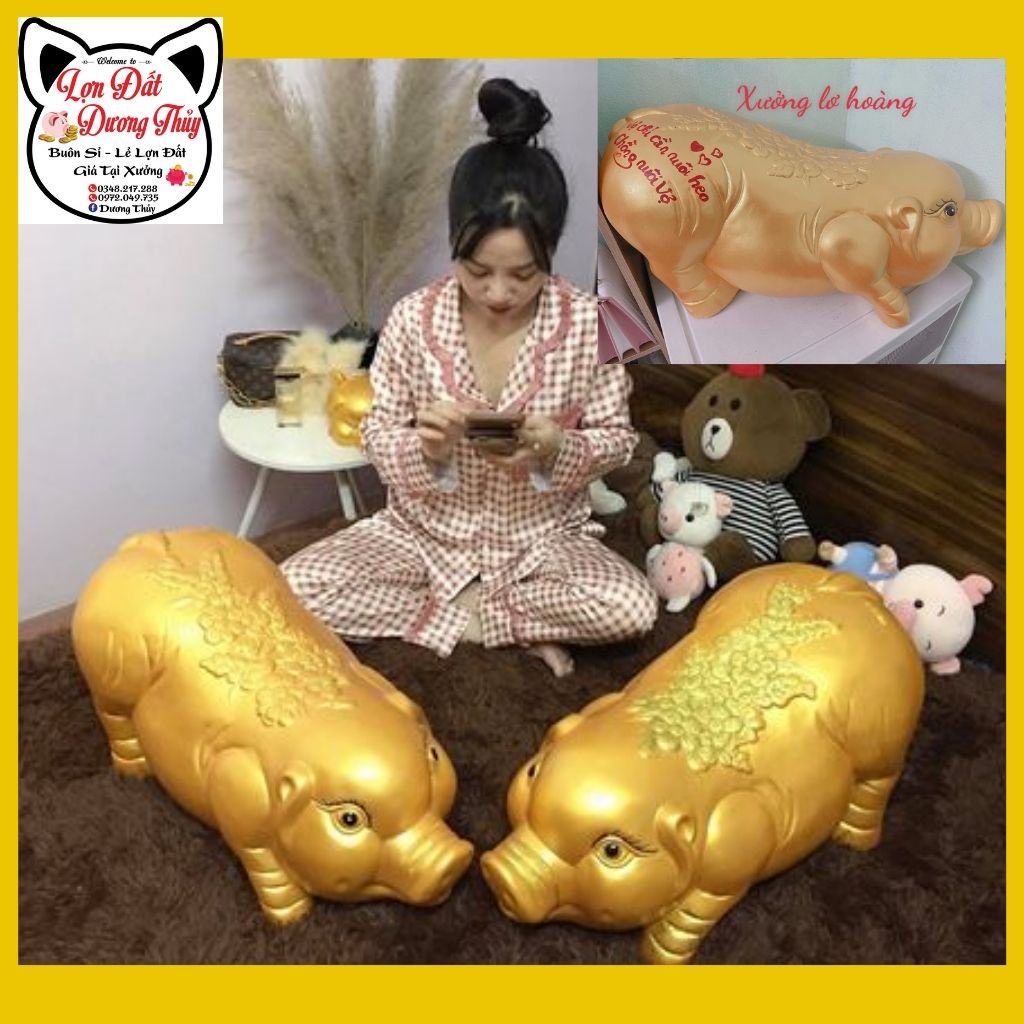 Lợn đất tiết kiệm tài lộc khủng lồ / Ảnh + video thật