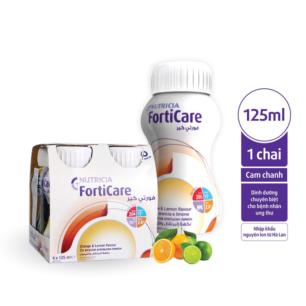1 thùng (24 chai) FORTICARE - Sữa dinh dưỡng cho bệnh nhân ung thư [foticare]